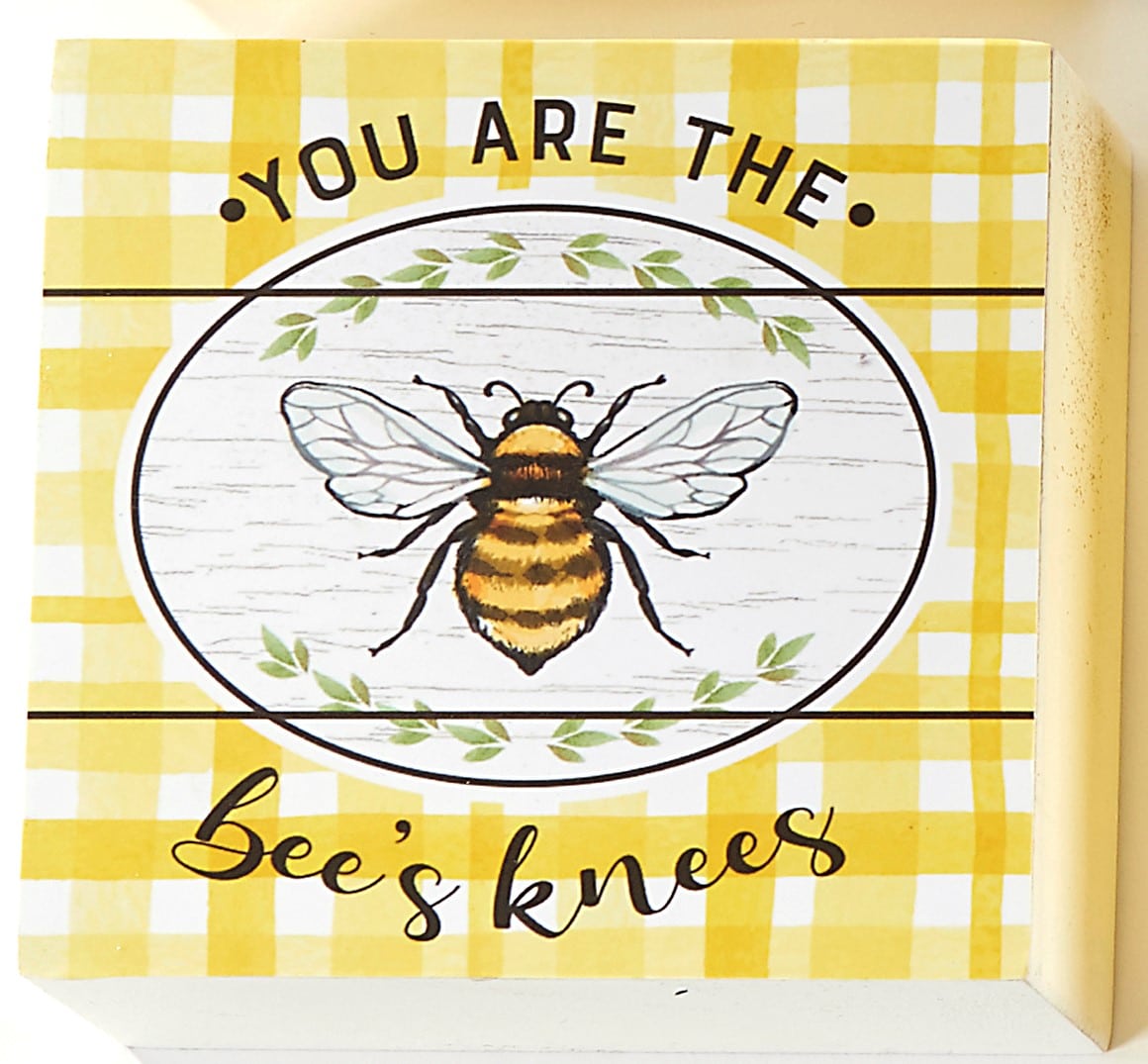 Desk Block Sunny Sayings You Are The Bee S Knees Crazy 8 Barn Garden