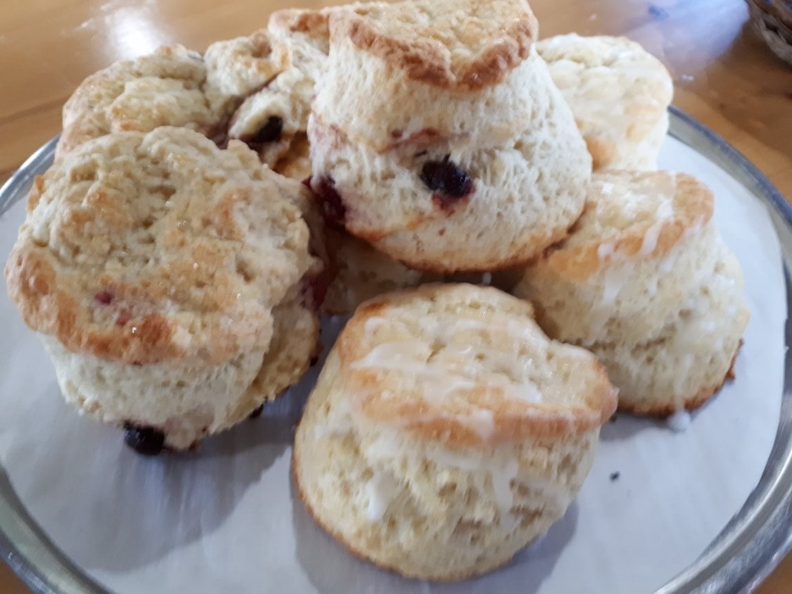 Hand made country-style scones or gluten free treats